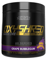 OxyShred Hardcore Ultra Concentration Grape Bubblegum by EHP Labs